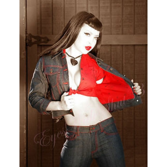 Lip Service Jackets & Blazers - Vintage Lip Service Rockabilly Pinup Denim Jacket